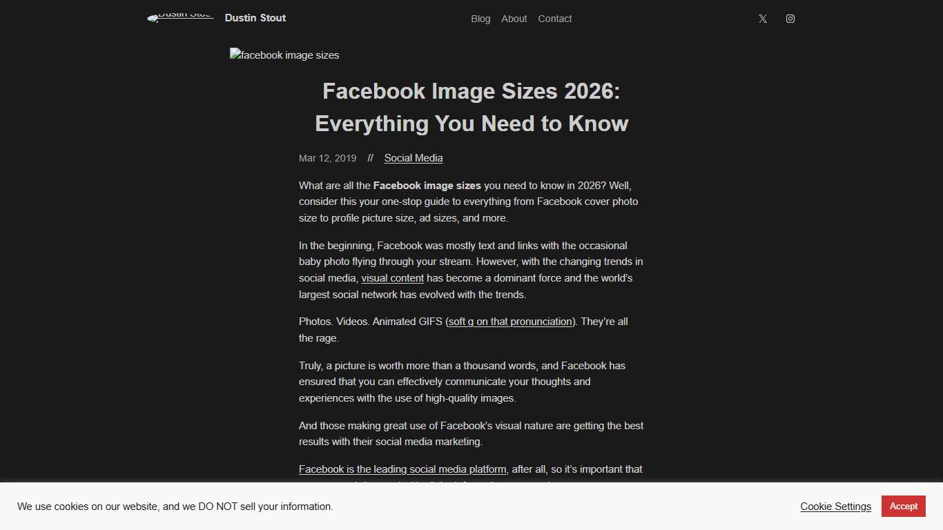 Facebook Image Sizes & Dimensions 2026: Everything You Need to Know