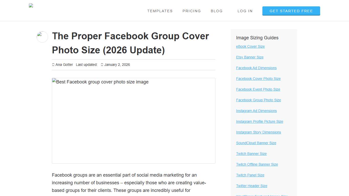 The Proper Facebook Group Cover Photo Size (2026 Update)